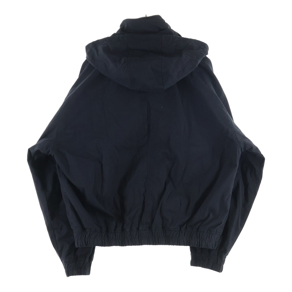SUPREME(シュプリーム) 25SS Leather Collar Utility Jacket 襟 レザー 切り替え ロゴ エンブロイド ジップ アップ ジャケット ブラック