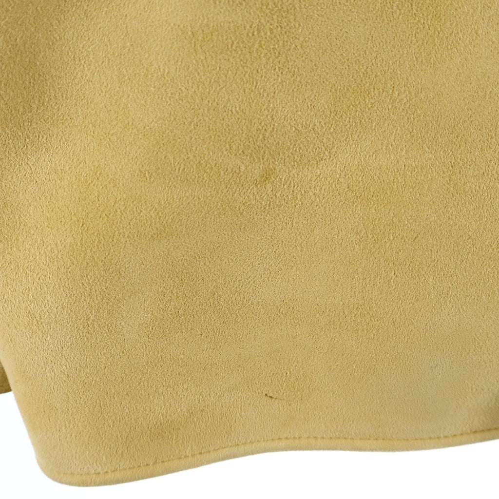 Acne Studios(アクネ ストゥディオズ) Leather Suede Shearling Overshirt スエードラムレザー オバーシャツジャケット イエロー FN-MN-LEAT000191