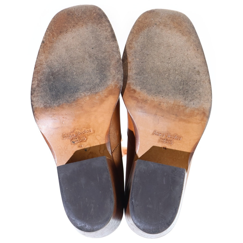 Acne Studios(アクネ ストゥディオズ) Crackled Leather Ankle Boots クラックドレザーアンクルブーツ ブーツ BD0209