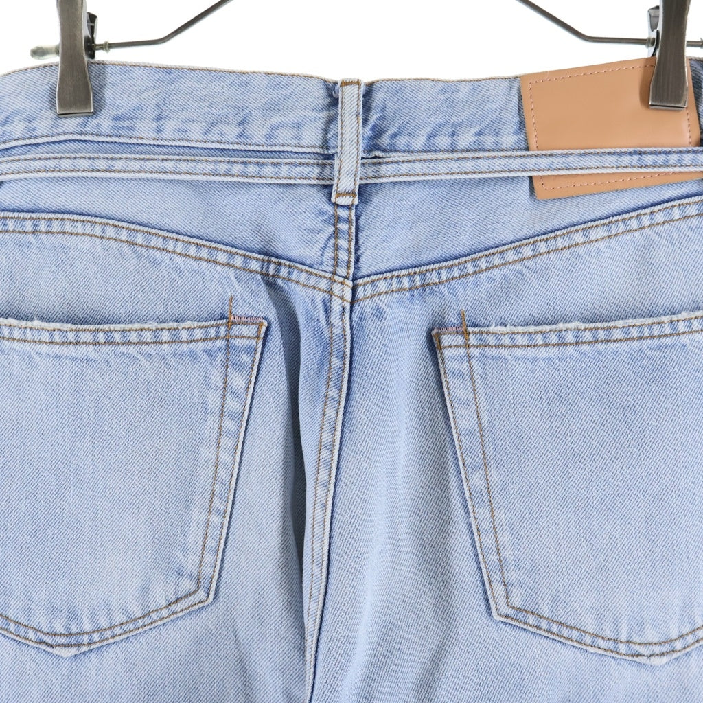 ACNE STUDIOS Bla Konst(アクネストゥディオズ ブロコンスト) ボタンフライ ルーズフィット ストレートジーンズ デニムパンツ インディゴ C00039