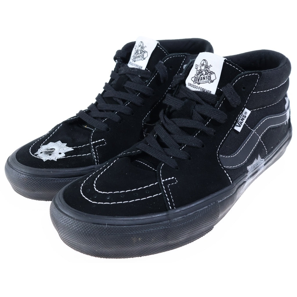 SUPREME(シュプリーム) 25SS ×VANS Skate Grosso Mid Bullet Hole Black ミッド カット スニーカー ブラック US9/27cm