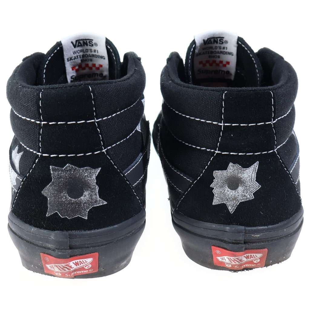 SUPREME(シュプリーム) 25SS ×VANS Skate Grosso Mid Bullet Hole Black ミッド カット スニーカー ブラック US9/27cm