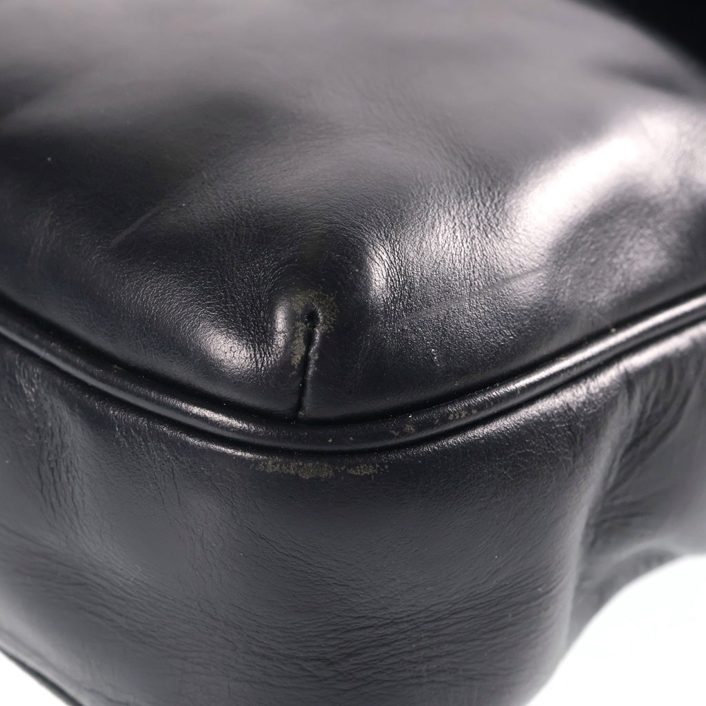 COACH(コーチ) ヘリテージ レザー ショルダーバッグ ブラック レディース