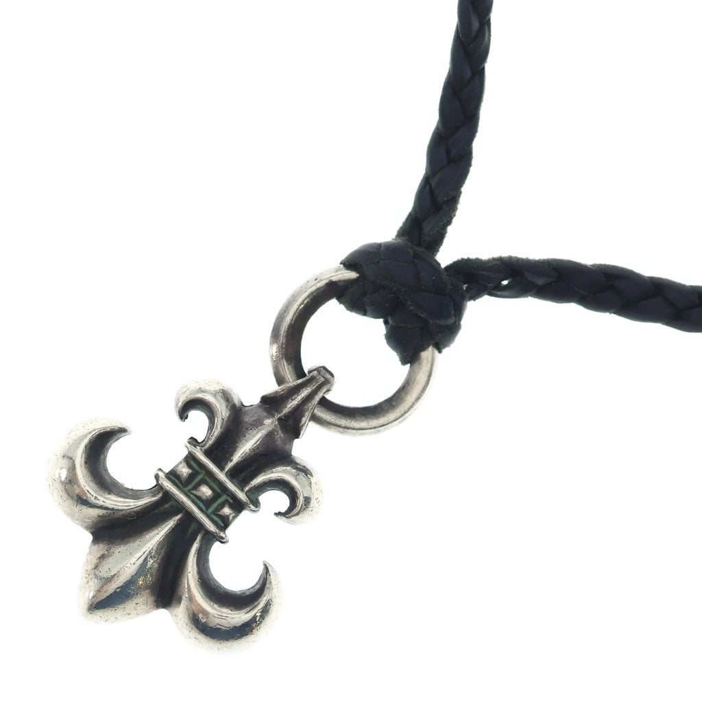 CHROME HEARTS(クロムハーツ) OLD BS FLUER BSフレア ペンダントトップ レザーブレイド シルバー/ブラック