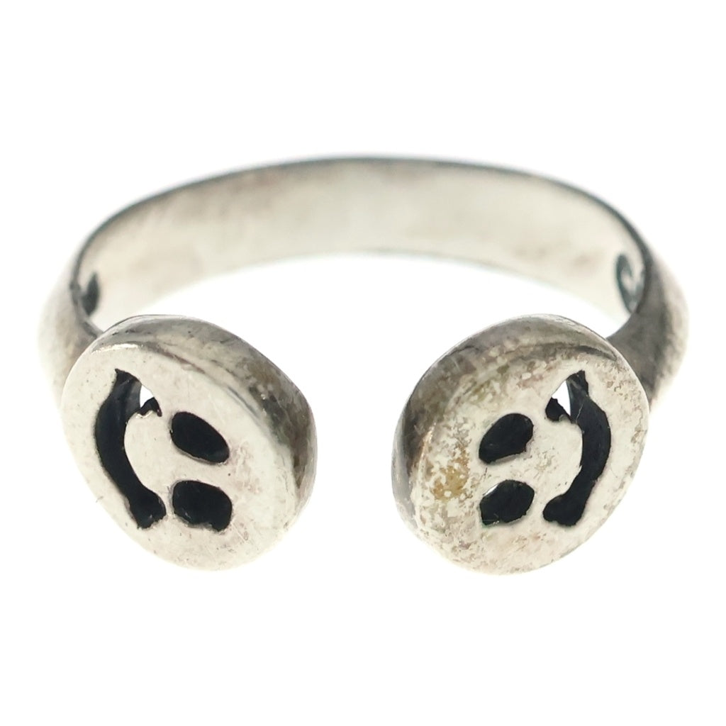 Bill Wall Leather/BWL(ビルウォールレザー) Double Happy Face Free Ring ダブルハッピーフェイス スマイル リング 指輪 シルバー レディース