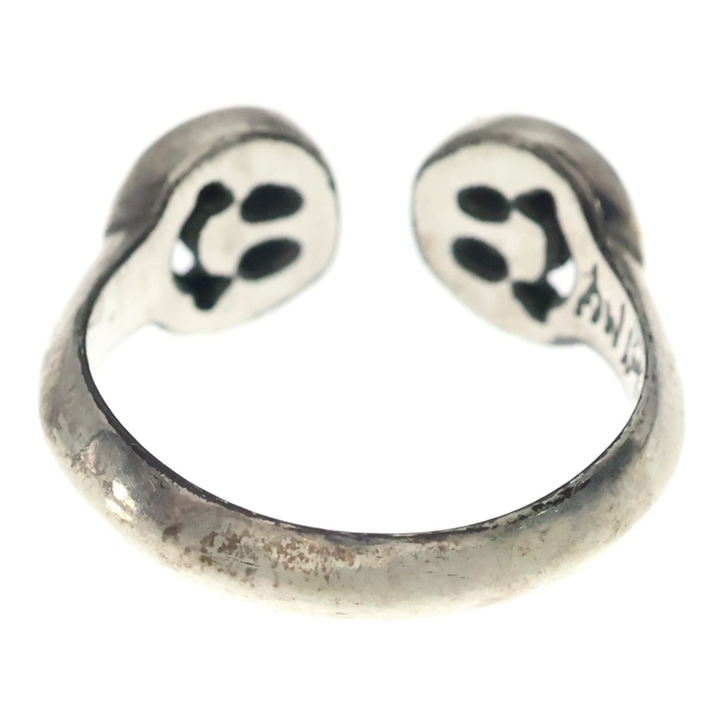 Bill Wall Leather/BWL(ビルウォールレザー) Double Happy Face Free Ring ダブルハッピーフェイス スマイル リング 指輪 シルバー レディース