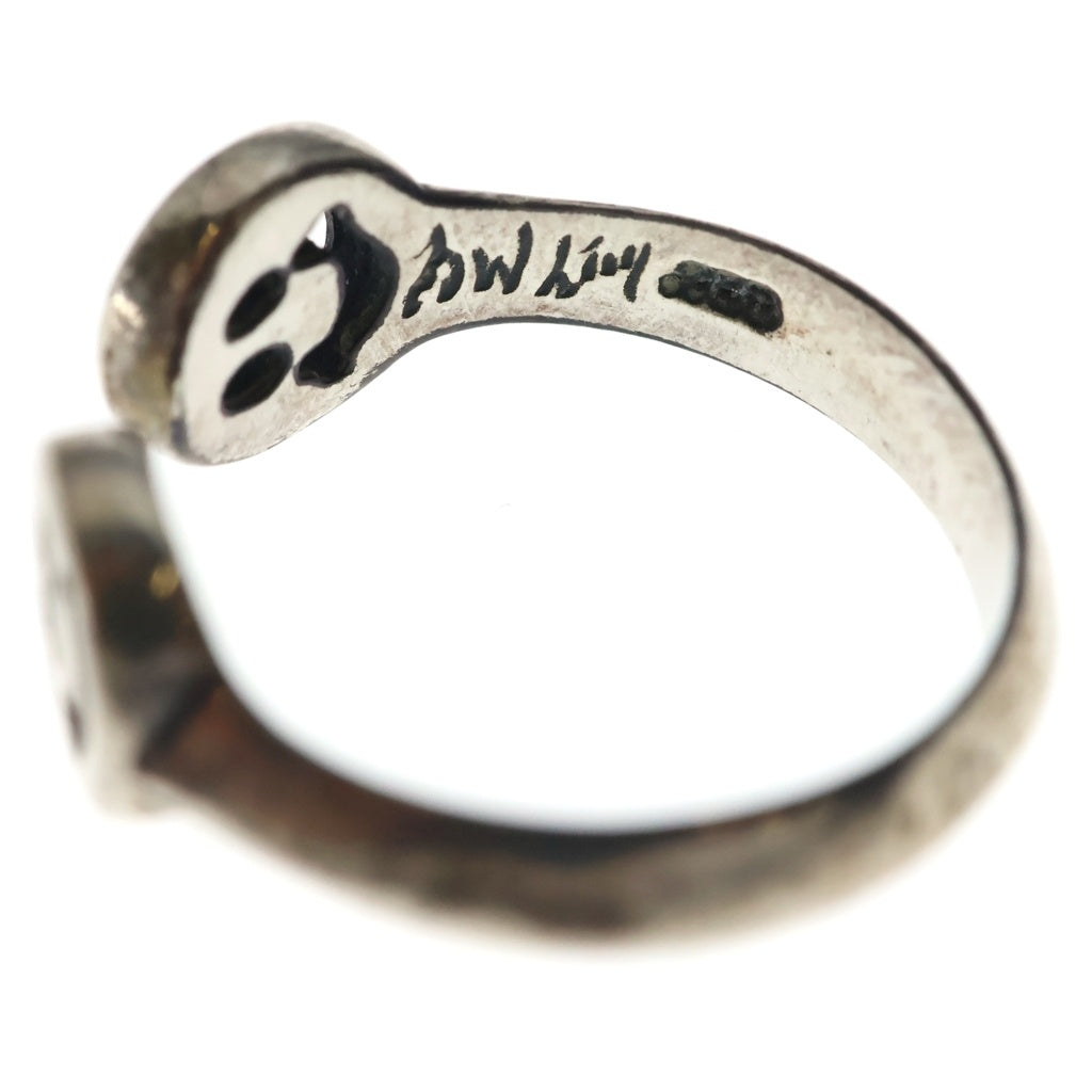 Bill Wall Leather/BWL(ビルウォールレザー) Double Happy Face Free Ring ダブルハッピーフェイス スマイル リング 指輪 シルバー レディース