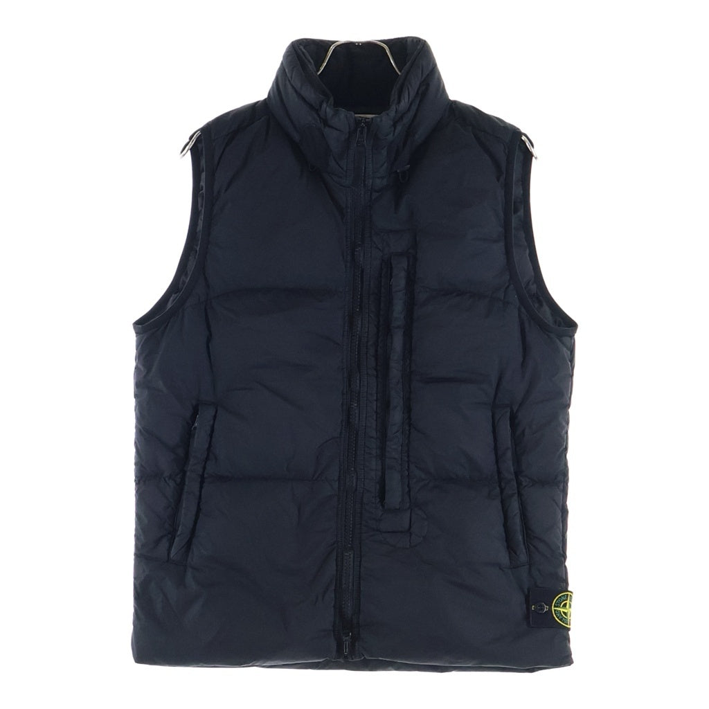 STONE ISLAND(ストーンアイランド) 20AW GARMENT DYED CRINKLE REPS NY DOWN ジップアップ ダウンベスト ブラック 7315G0123