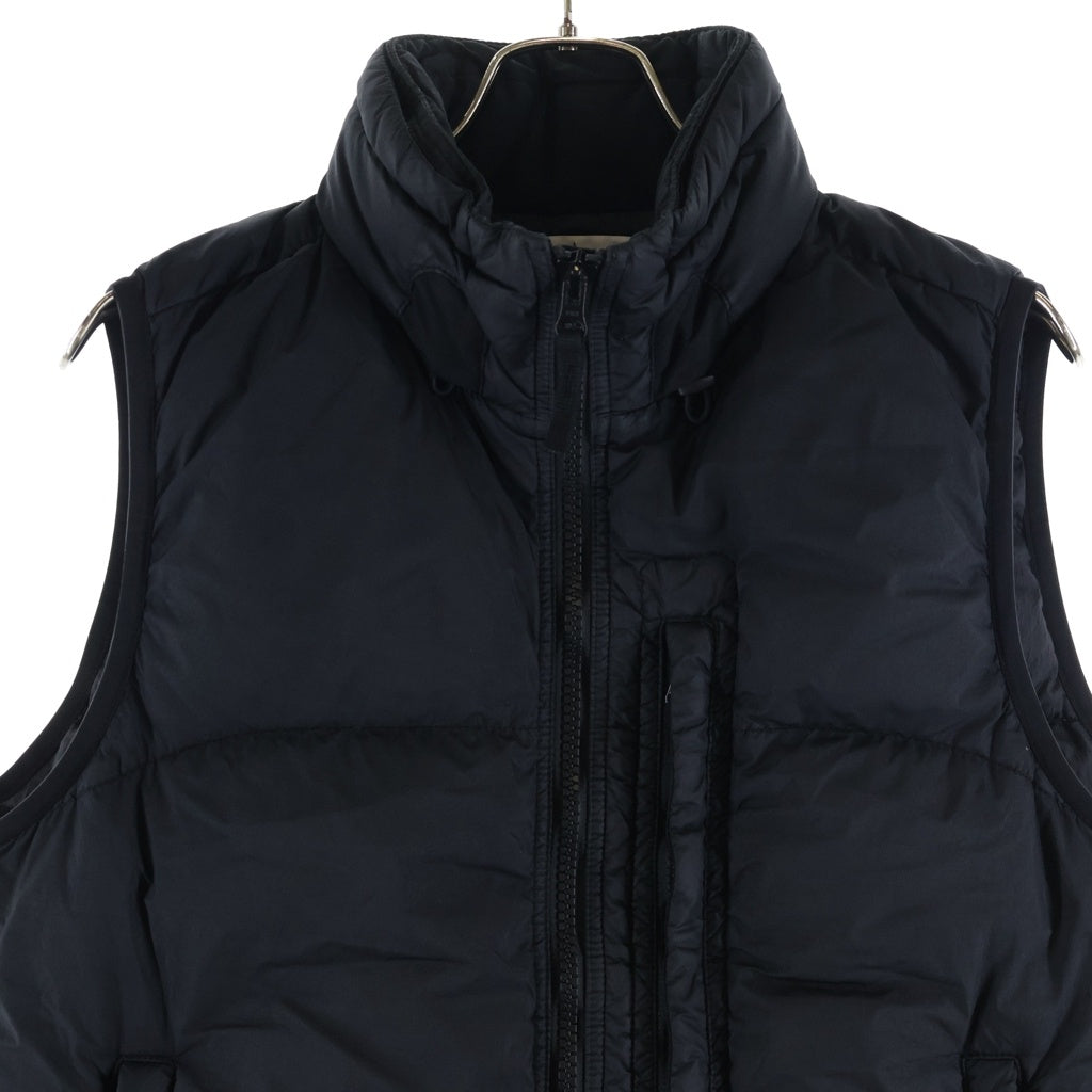 STONE ISLAND(ストーンアイランド) 20AW GARMENT DYED CRINKLE REPS NY DOWN ジップアップ ダウンベスト ブラック 7315G0123