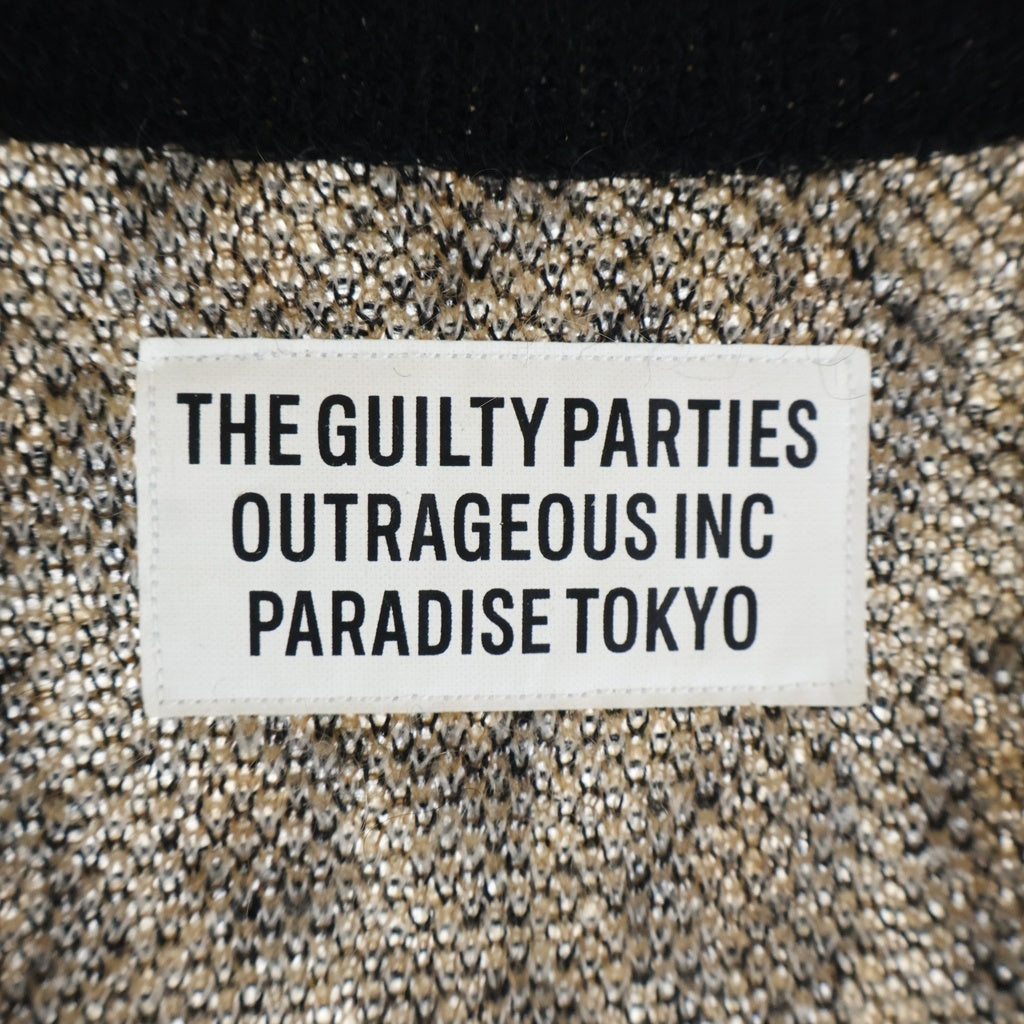 WACKO MARIA(ワコマリア) LEOPARD MOHAIR CARDIGAN レオパード柄 モヘア混 カーディガン ブラウン