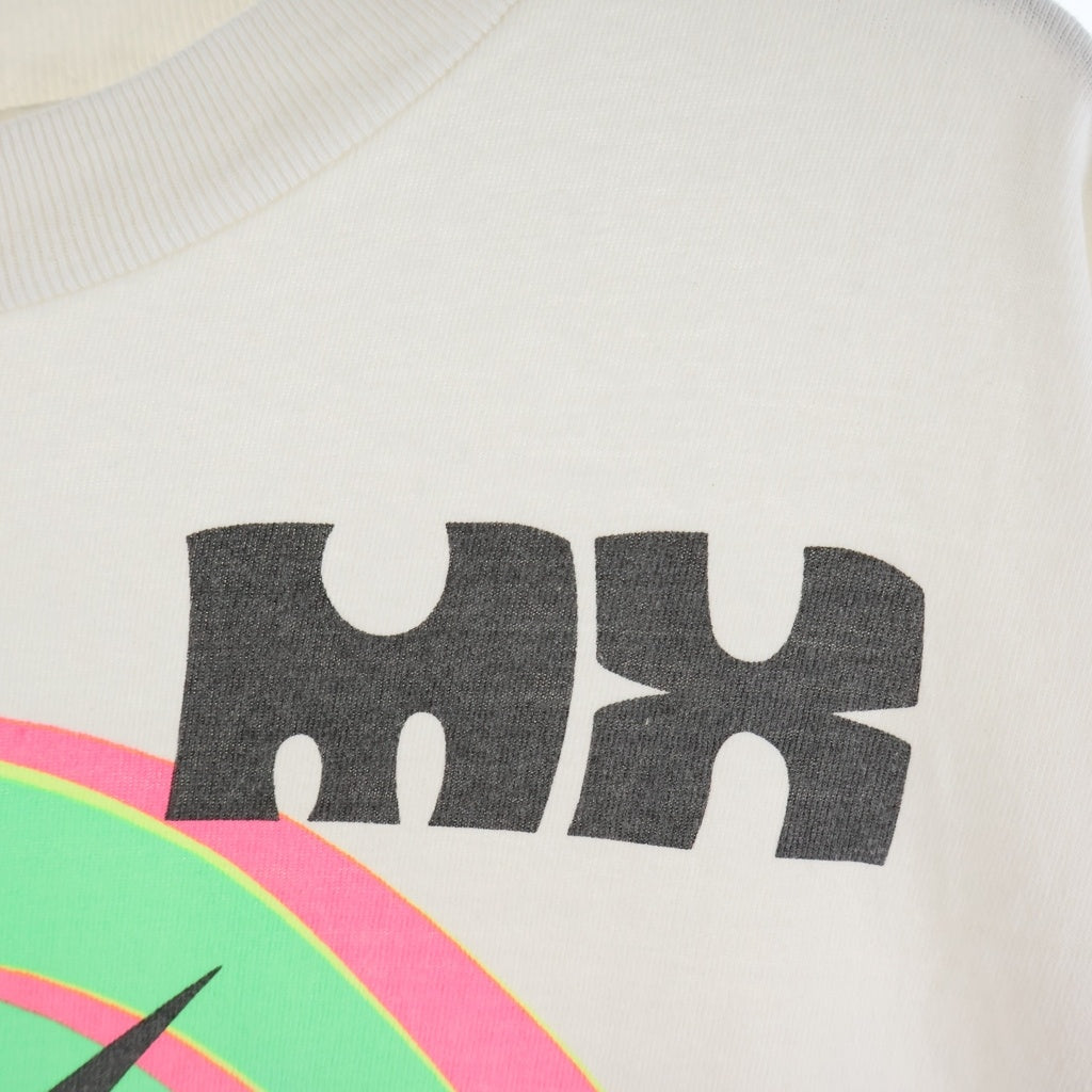 SAINT MICHAEL(セントマイケル) 25SS SAINT MX SS TEE WHITE ヴィンテージ加工 半袖カットソー Tシャツ ホワイト SM-HR8-0000-018
