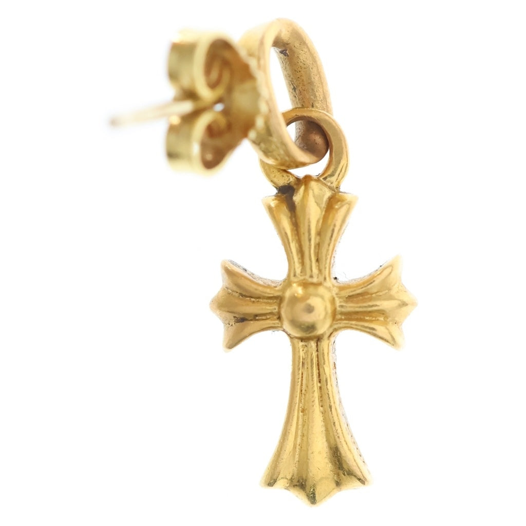 CHROME HEARTS(クロムハーツ) 22K BBY F PPRCHN P/DIA ベイビーファットクロス ドロップピアス PAVEダイヤ ゴールド BCA018