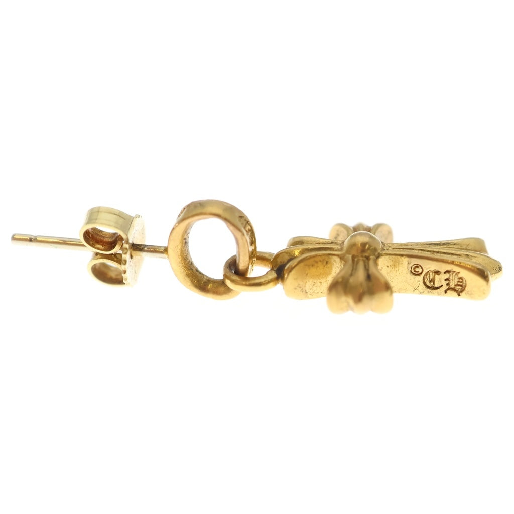 CHROME HEARTS(クロムハーツ) 22K BBY F PPRCHN P/DIA ベイビーファットクロス ドロップピアス PAVEダイヤ ゴールド BCA018