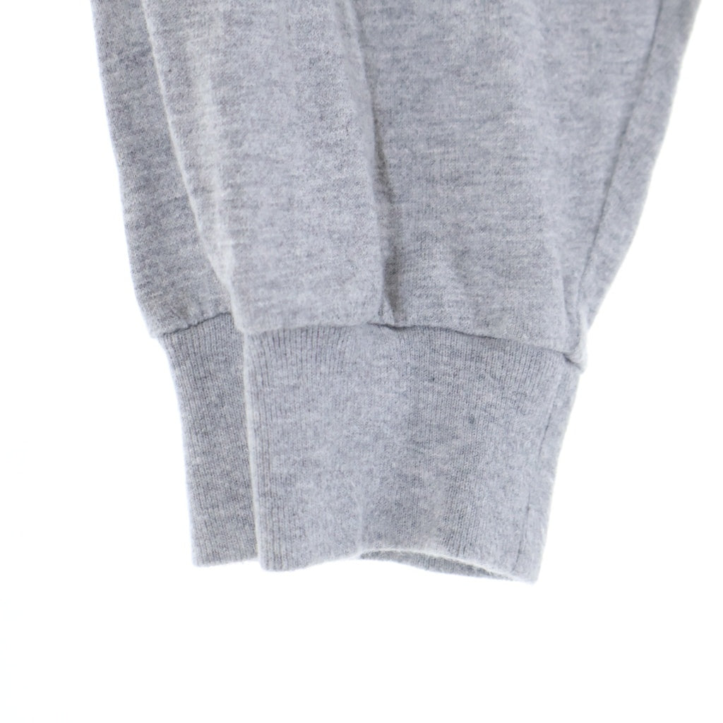 WTAPS(ダブルタップス) 23SS DESIGN 01 LS COTTON COLLEGE クルーネック ロゴプリント 長袖 Tシャツ グレー 231ATDT-CSM03