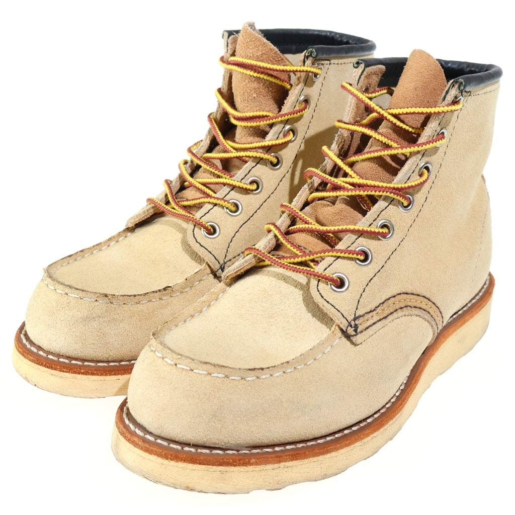 RED WING(レッド ウイング) IRISH SETTER MOC-TOE アイリッシュセッター モックトゥ スエード レザー ブーツ ベージュ レディース US5/23cm 8173