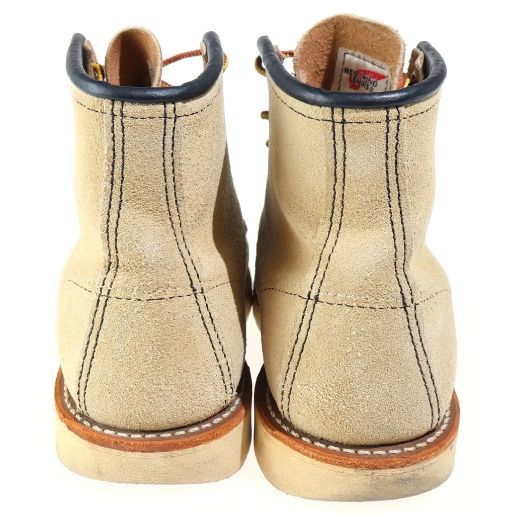 RED WING(レッド ウイング) IRISH SETTER MOC-TOE アイリッシュセッター モックトゥ スエード レザー ブーツ ベージュ レディース US5/23cm 8173