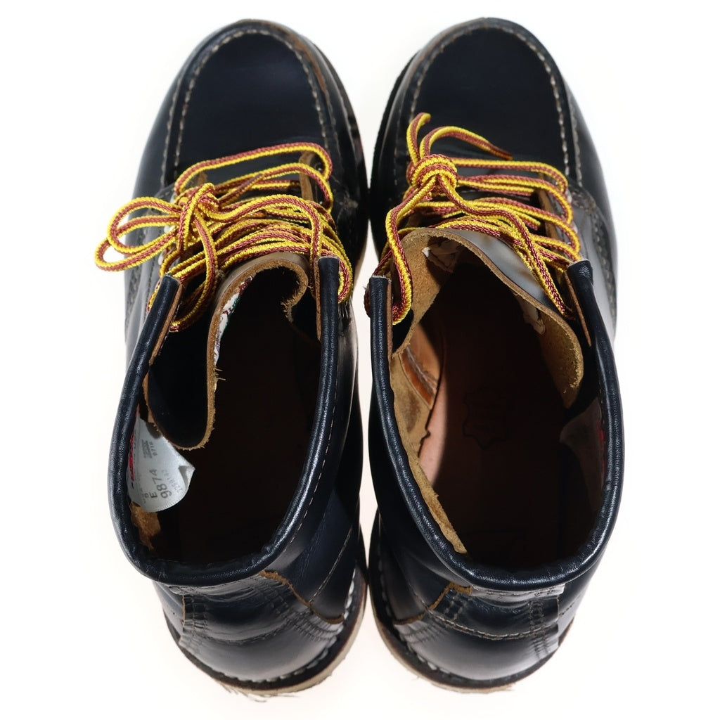 RED WING(レッド ウイング) 復刻 犬タグ IRISH SETTER MOC-TOE アイリッシュセッター モックトゥ ブラック レディース US5/23cm 9874