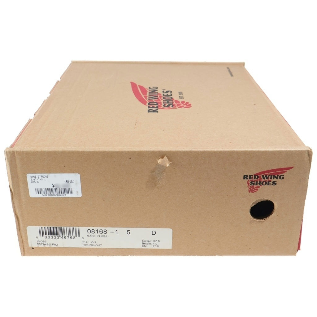 RED WING(レッド ウイング) 9-inch Pecos 9インチ ペコス スエード ブーツ ベージュ レディース US5/23cm 8168