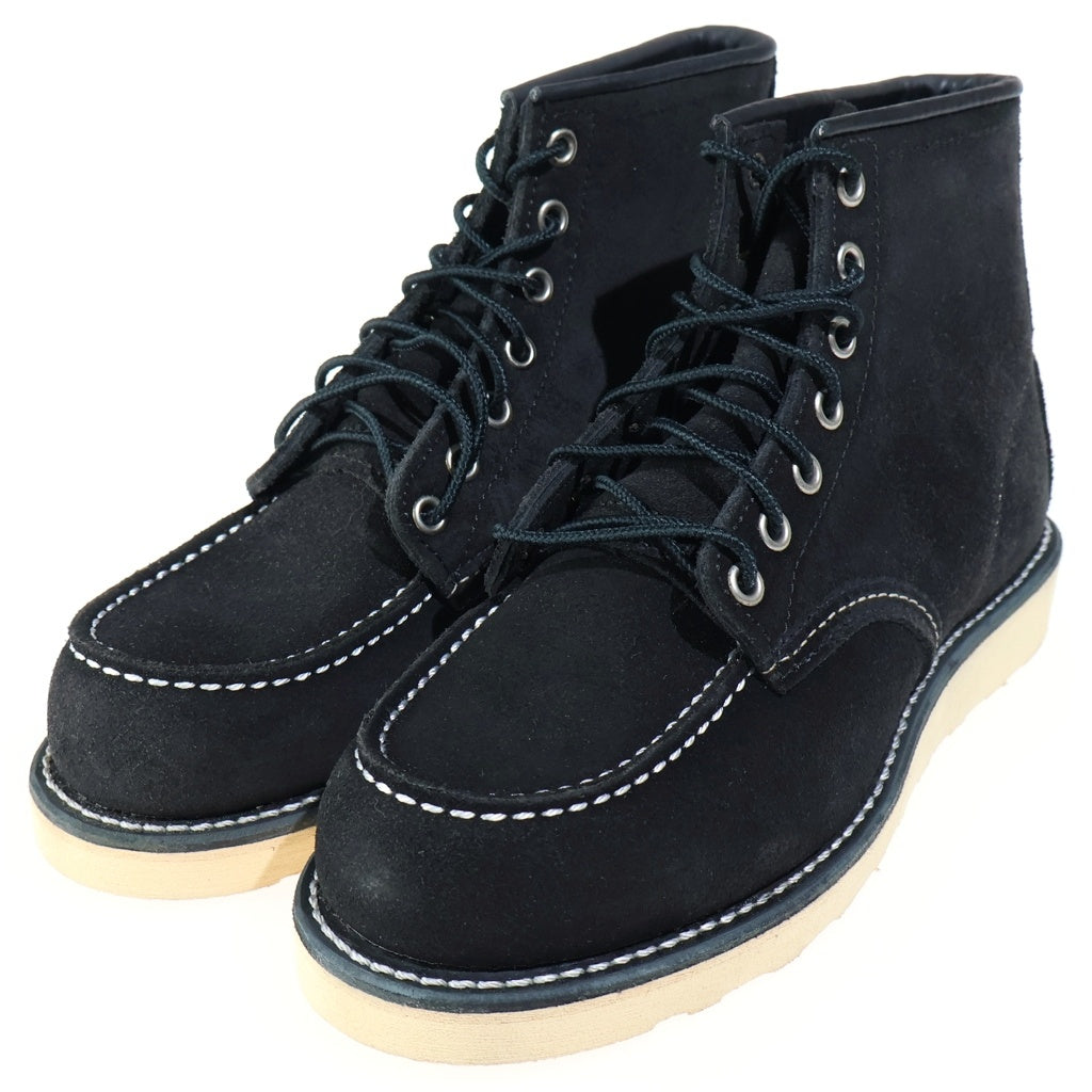 RED WING(レッド ウイング) 6-inch Classic Moc 6インチ クラシックモック スエード レザー ブーツ ブラック レディース US5/23cm 8874