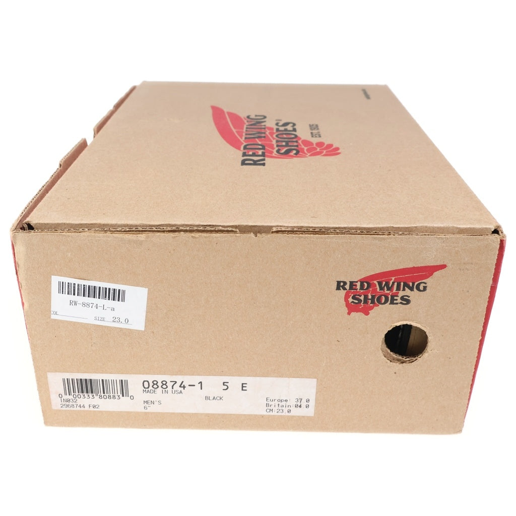 RED WING(レッド ウイング) 6-inch Classic Moc 6インチ クラシックモック スエード レザー ブーツ ブラック レディース US5/23cm 8874
