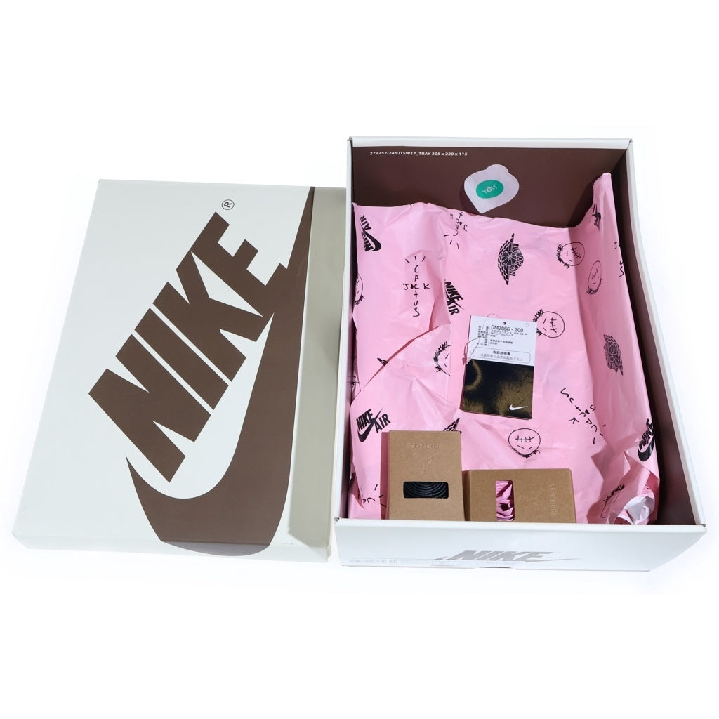 NIKE(ナイキ) ×TAVIS SCOTT AIR JORDAN1 LOW OG SP エアジョーダン1 ローカットスニーカー カーキ US8.5/26.5cm DM7866-200