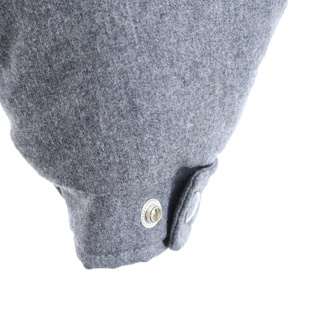 MONCLER(モンクレール) ALLEMAND GIUBBOTTO ファーファー付き ジップアップ ダウンジャケット アウター グレー V0054 E20914091825