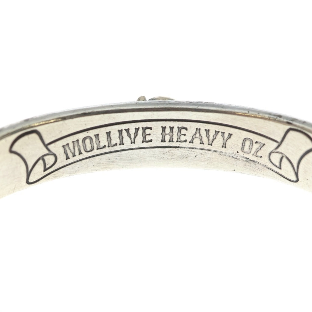 NO BRAND(ノーブランド) mollive HeavyOZ モリーヴヘヴィーオンス RAT BRACELET K10ラットメタル 平打ちバングル シルバー/ゴールド OZ-B-2020RT-K10