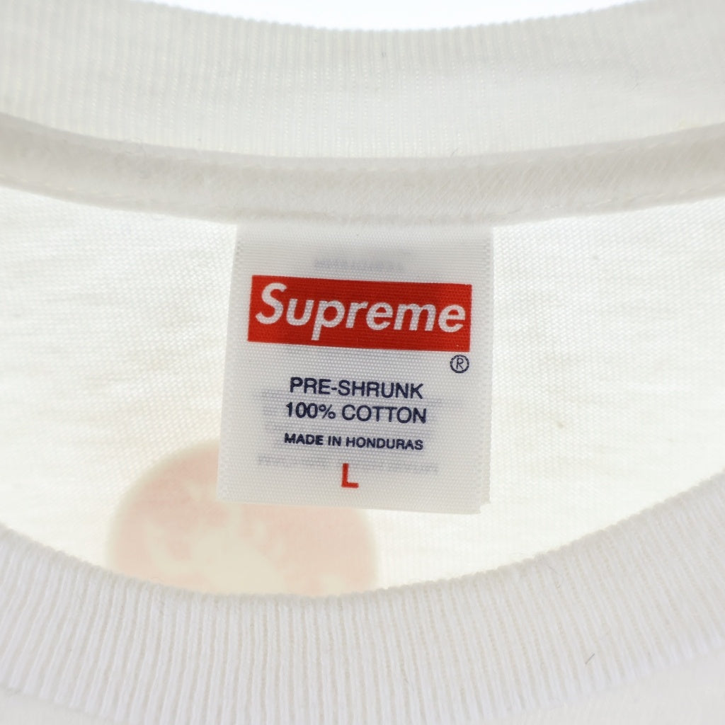 SUPREME(シュプリーム) 25SS x SpongeBob Castelli Racing Tee スポンジボブ カステリ レーシング エルエス クルーネック 長袖Tシャツ ロングスリーブカットソー ホワイト