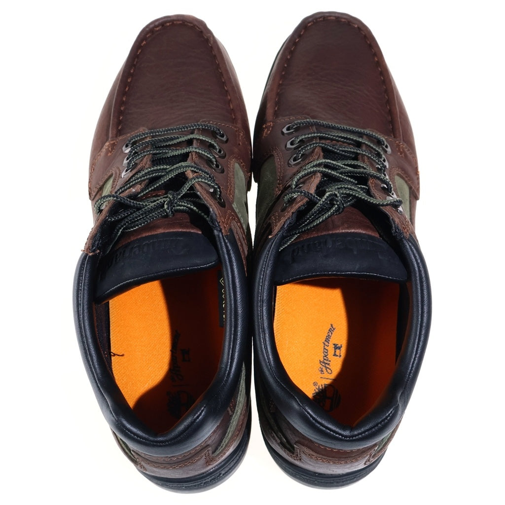 Timberland(ティンバーランド) ×the Apartment HERITAGE GTX MOC TOE MID ジ アパートメント ヘリテージ モックトゥー ゴアテックス ミッドカットブーツ ブラウン US10W/28cm 0A68KK