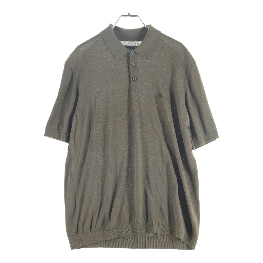 KITH(キス) Fine Rayon Knit Baldwin Polo ファイン レーヨン ニット ボールドウィン ポロ シャツ 半袖 ブラウン 26-081-060-0010-2-0