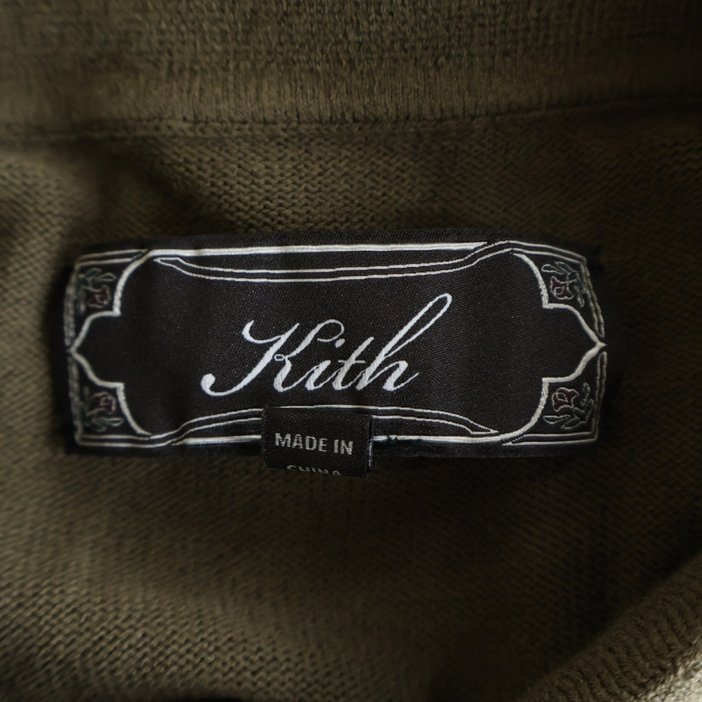 KITH(キス) Fine Rayon Knit Baldwin Polo ファイン レーヨン ニット ボールドウィン ポロ シャツ 半袖 ブラウン 26-081-060-0010-2-0