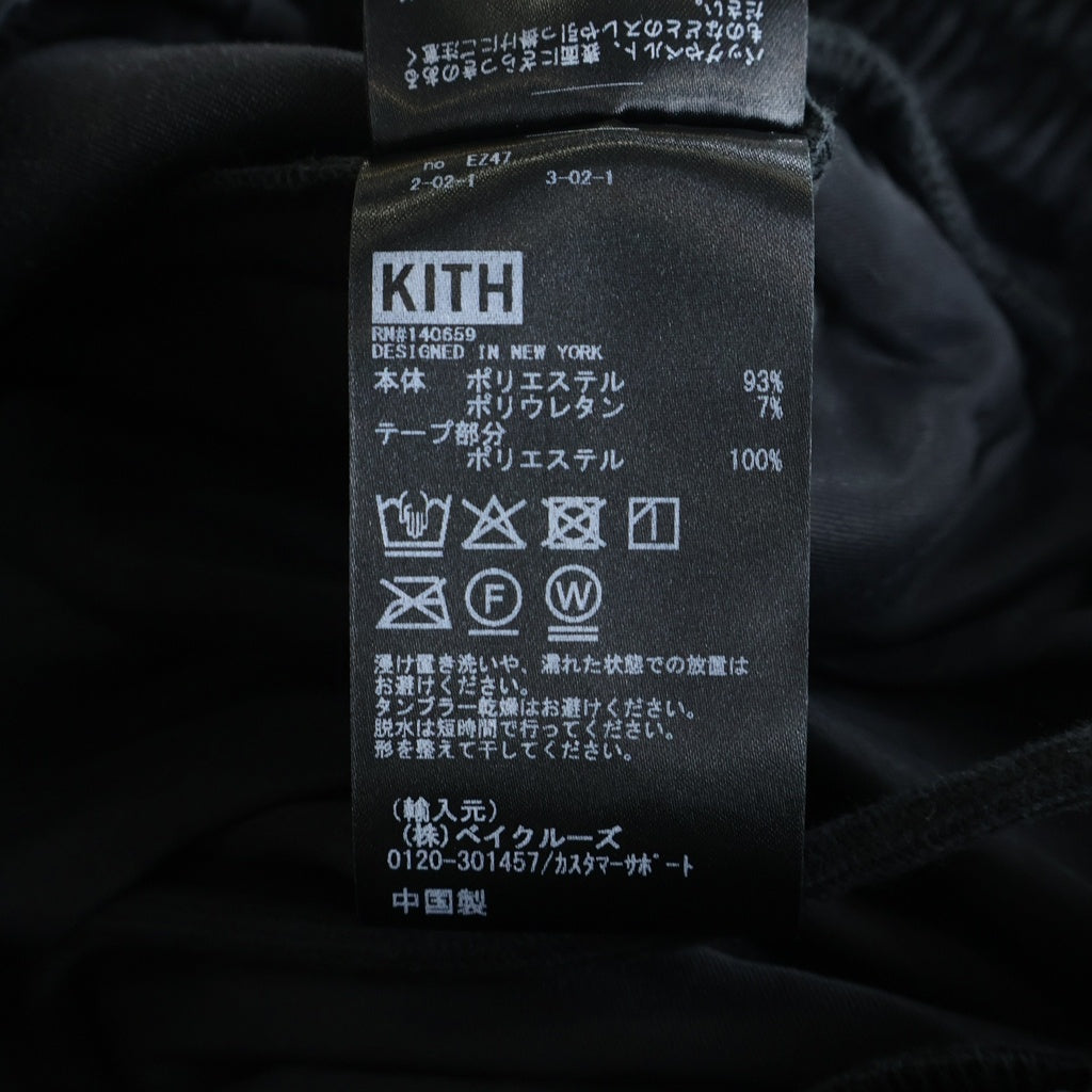 Needles(ニードルス) ×KITH キス ベロア サイドライントラックパンツ ブラック 26-030-060-0044-3-0