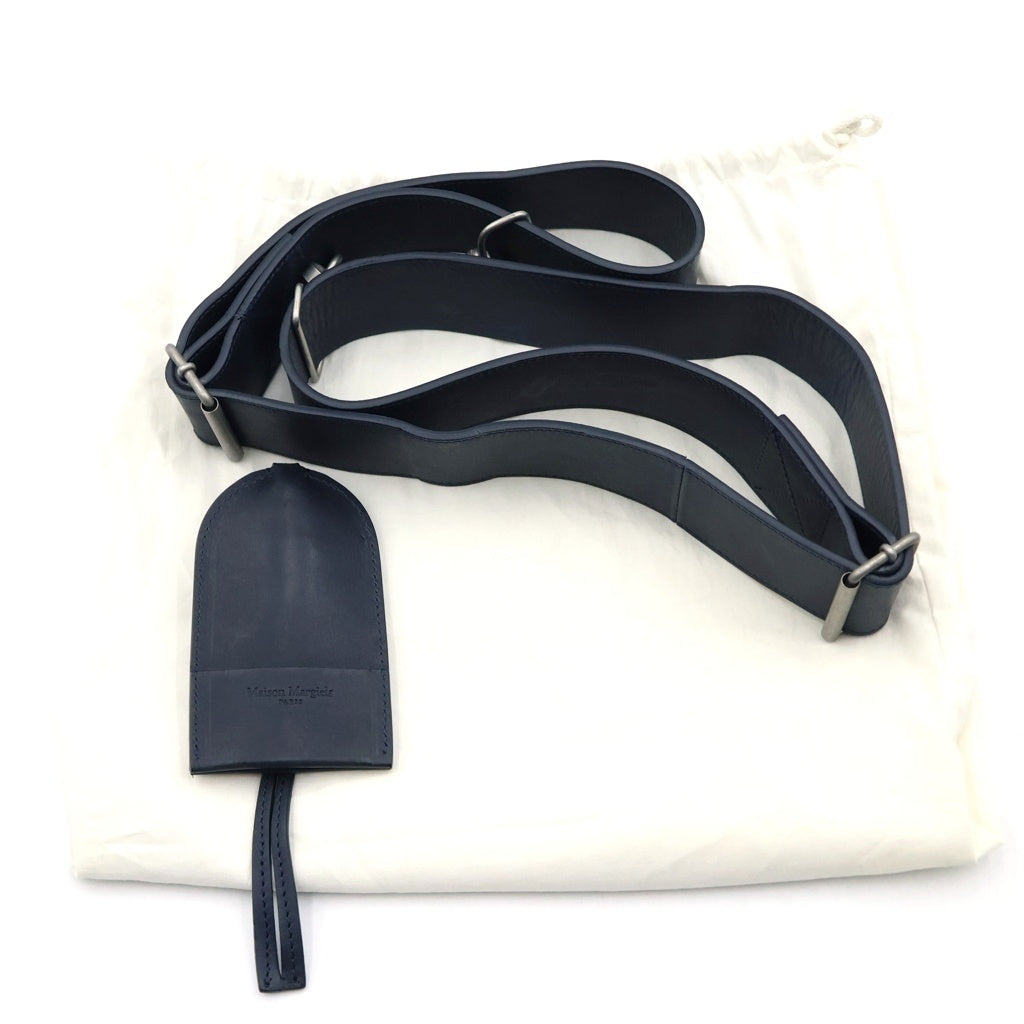 Maison Margiela(メゾンマルジェラ) 5AC ソフト XL スエードレザー2wayショルダーバッグ ネイビー S35WD0027 レディース