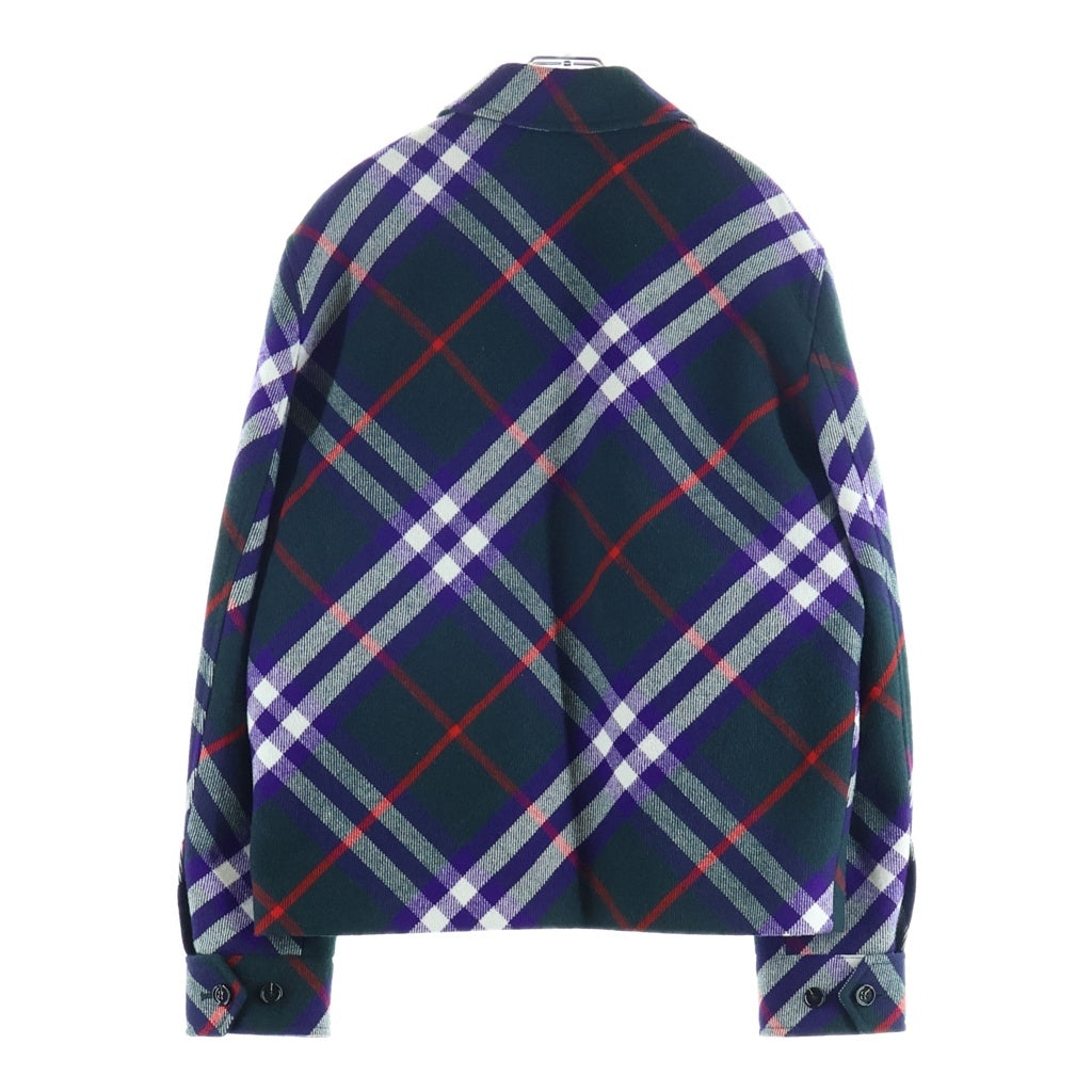 BURBERRY(バーバリー) Claydon Vine Royal Check Wool Jacket クレイドン ヴァイン ロイヤル IP チェック ウール ジャケット グリーン 8104155