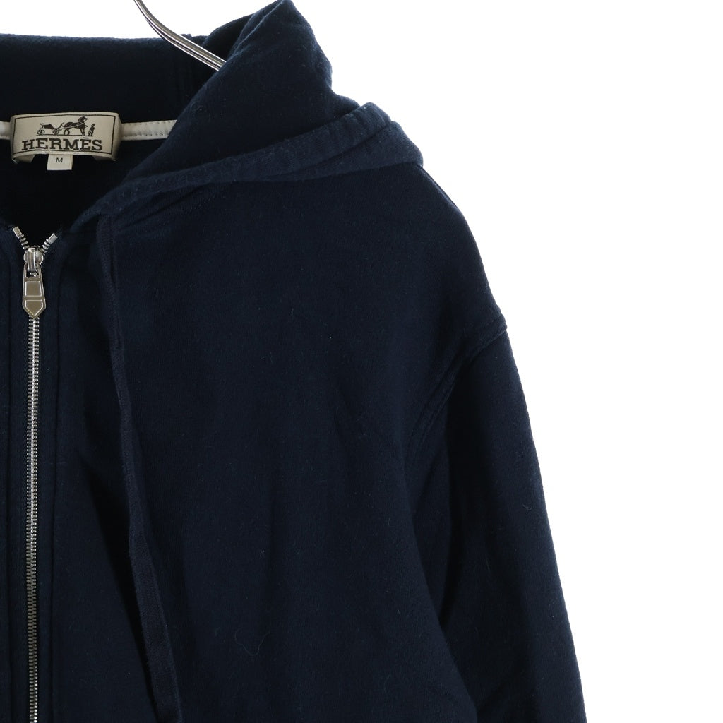 HERMES(エルメス) サイドライン ジップアップ スウェット パーカー ネイビー