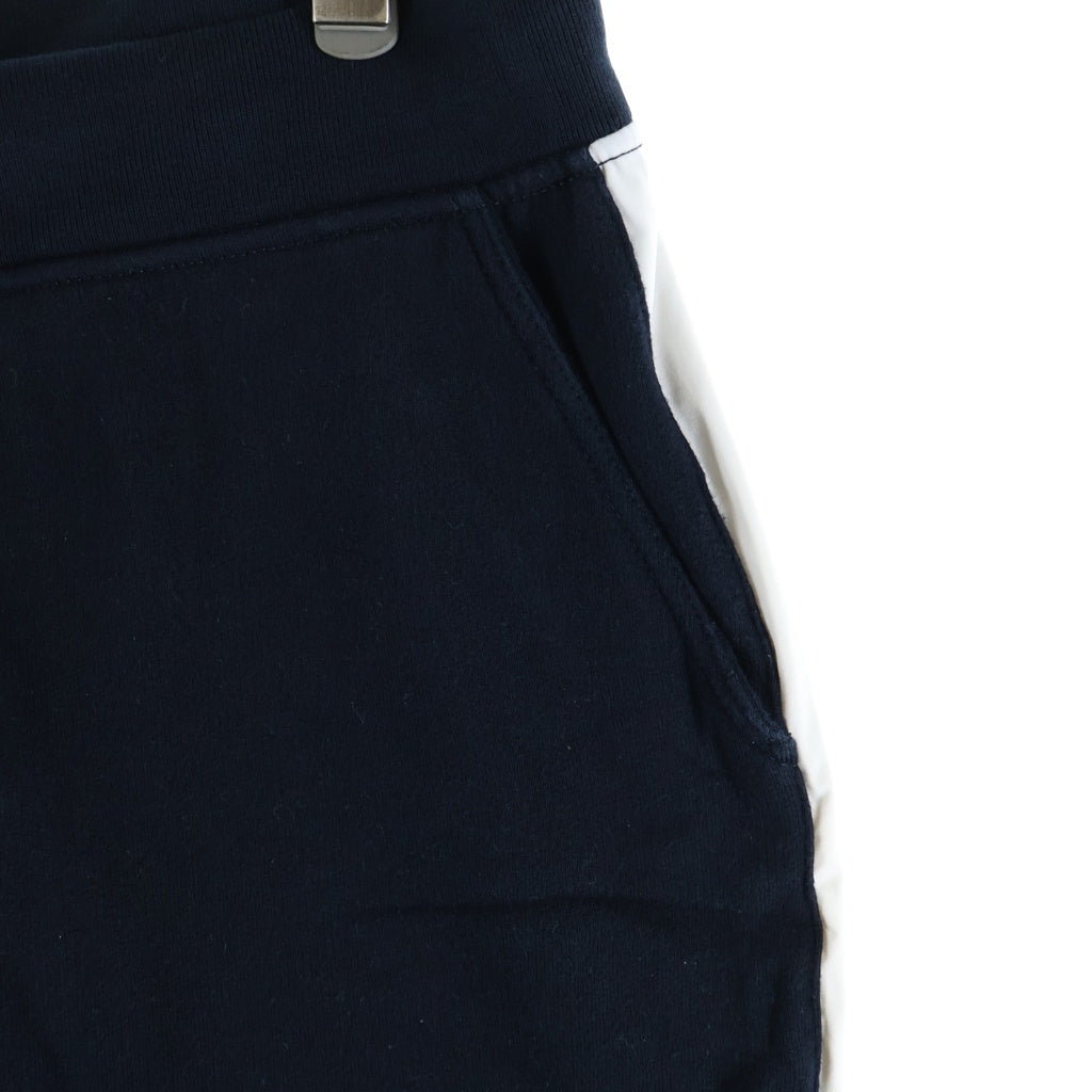 HERMES(エルメス) サイドライン ジップアップ スウェット ハーフ パンツ ネイビー