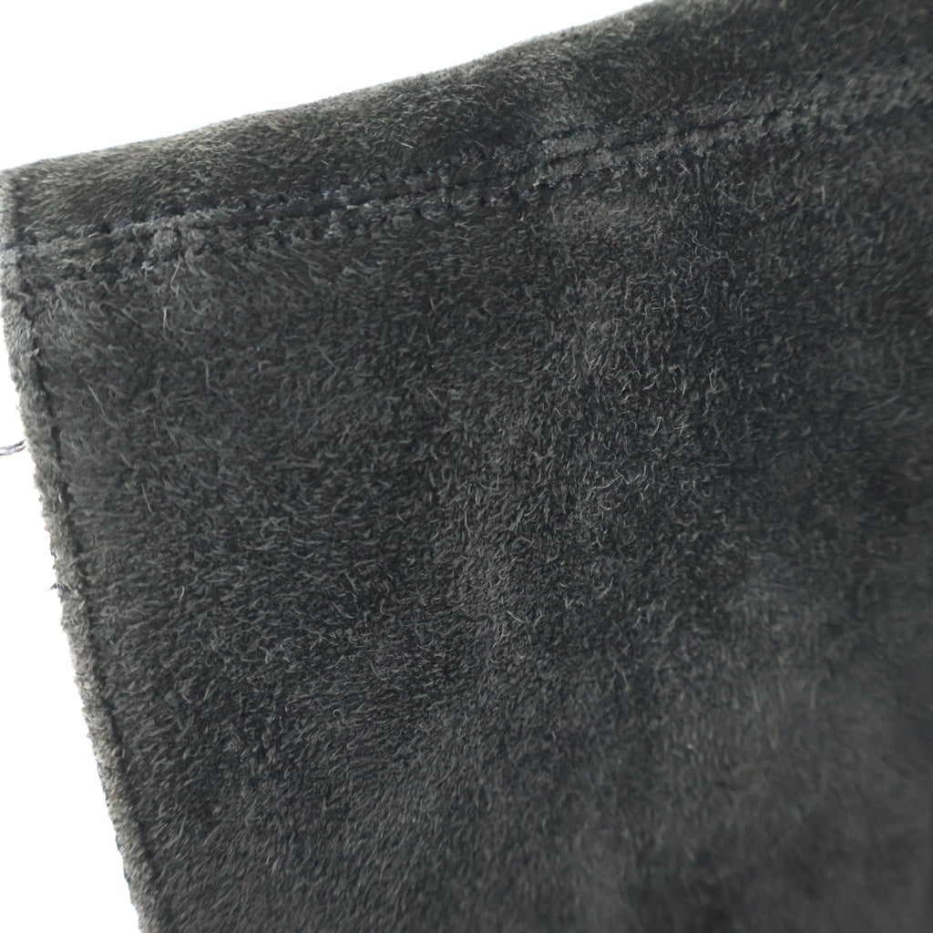 CHROME HEARTS(クロムハーツ) 8B L LNG BCK SUEDE 8 クロスボール ボタン スエードレザー ベスト ブラック