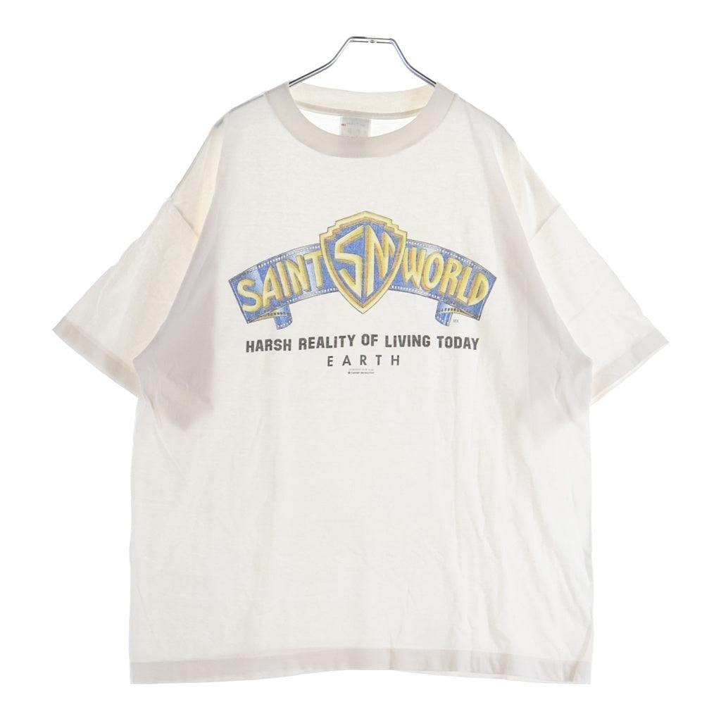 SAINT MICHAEL(セントマイケル) 26SS SS T-SHIRT / SAINT WORLD セントワールド 半袖カットソー Tシャツ ホワイト SM-MK8-0000-015