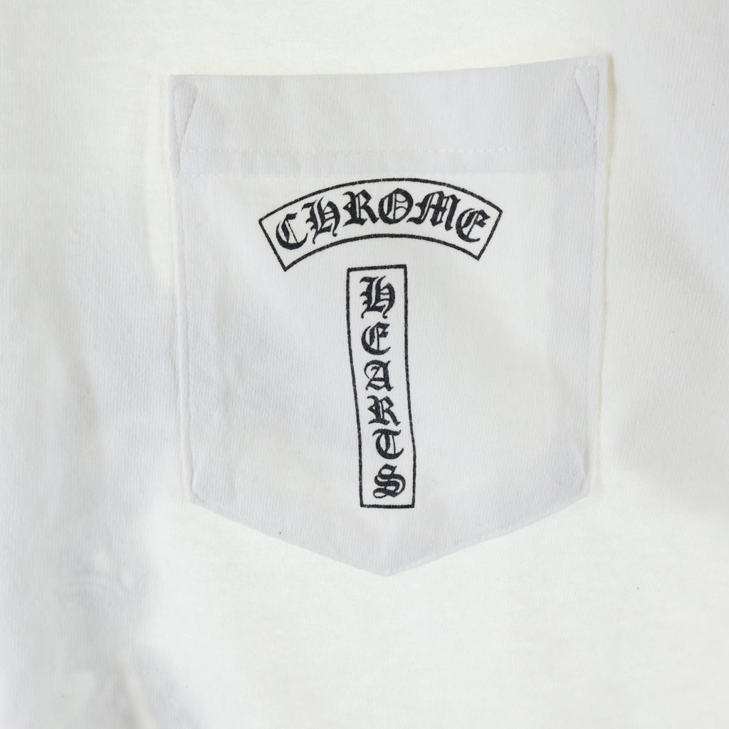 CHROME HEARTS(クロムハーツ) OLD CELTIC CROSS S/S Tee ケルティッククロス プリント半袖Tシャツ カットソー ホワイト レディース