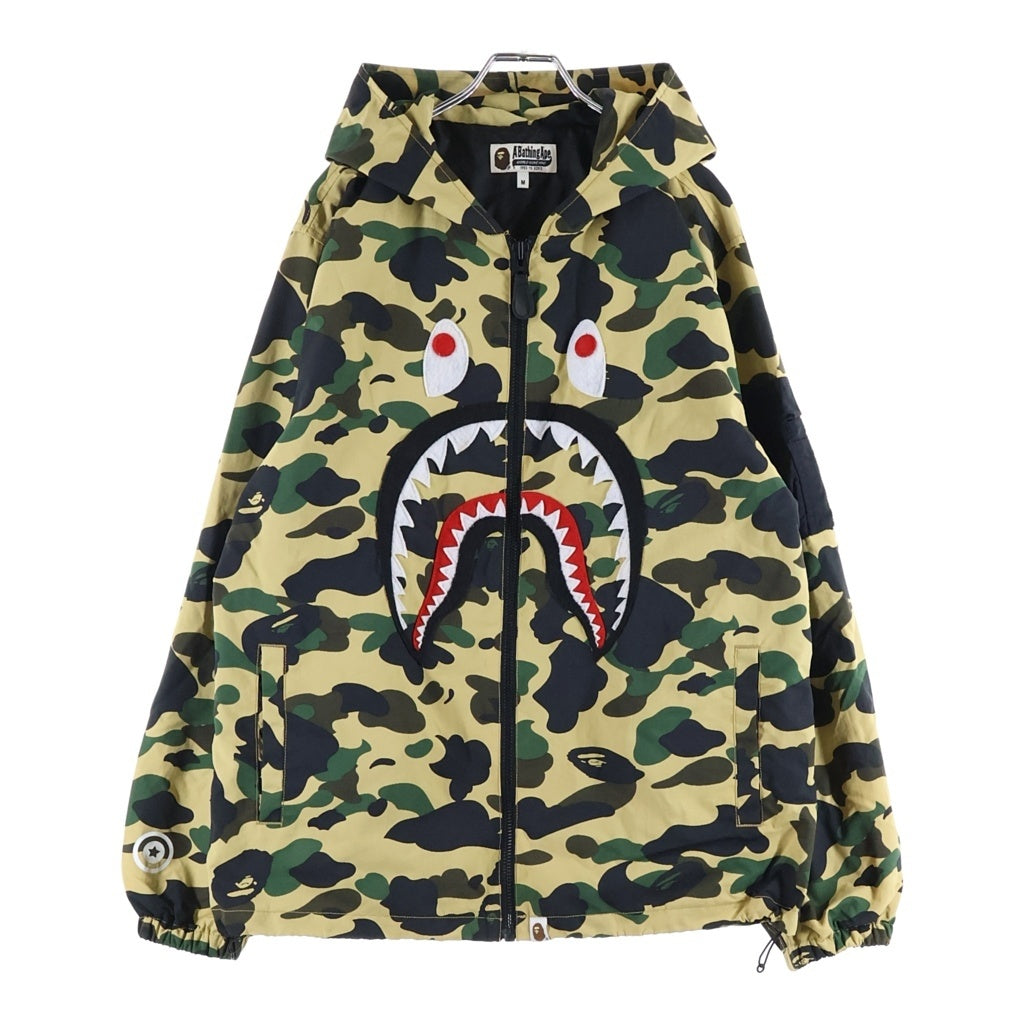 A BATHING APE(アベイシングエイプ) カモシャーク ジップアップマウンテンパーカー カーキ 001LJF301006X