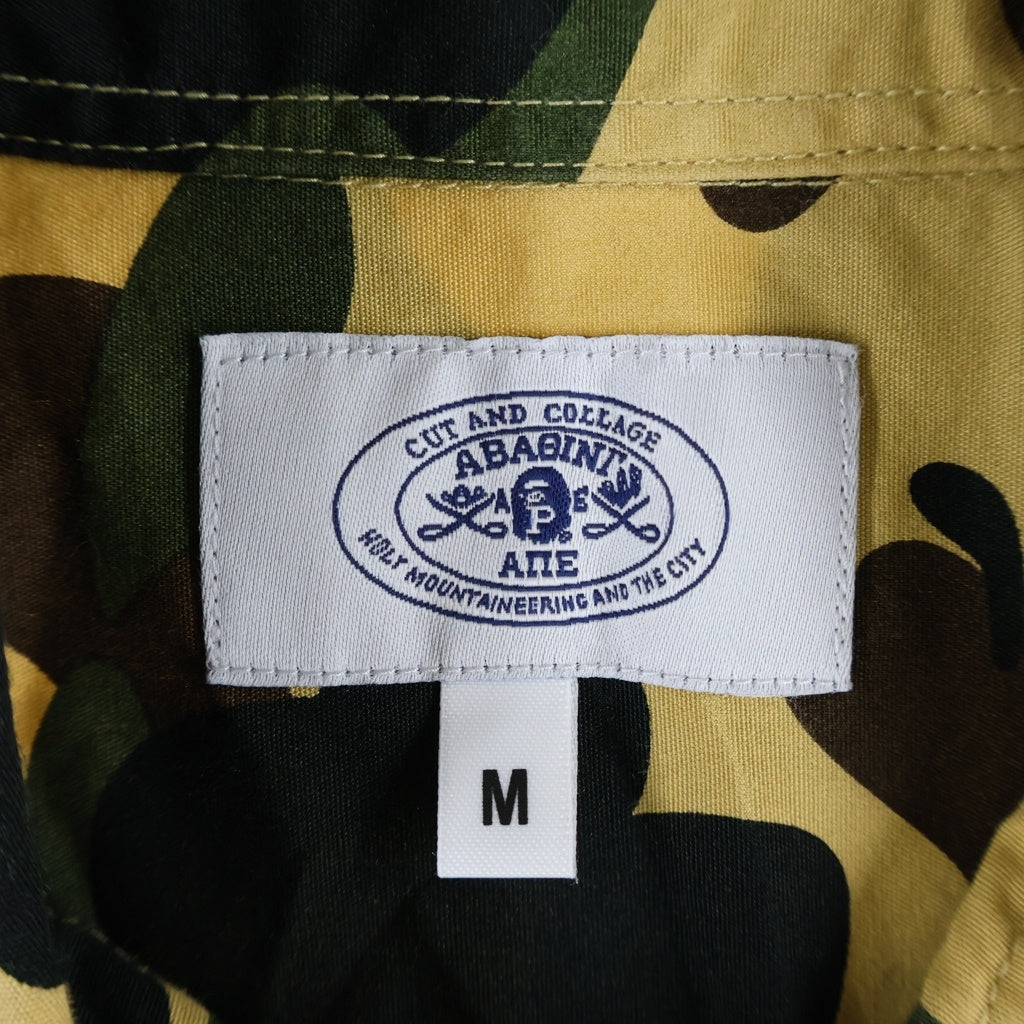 A BATHING APE(アベイシングエイプ) 1ST CAMO MILITARY SHIRT ファースト カモ ミリタリー シャツ カーキ 001SHF201001X
