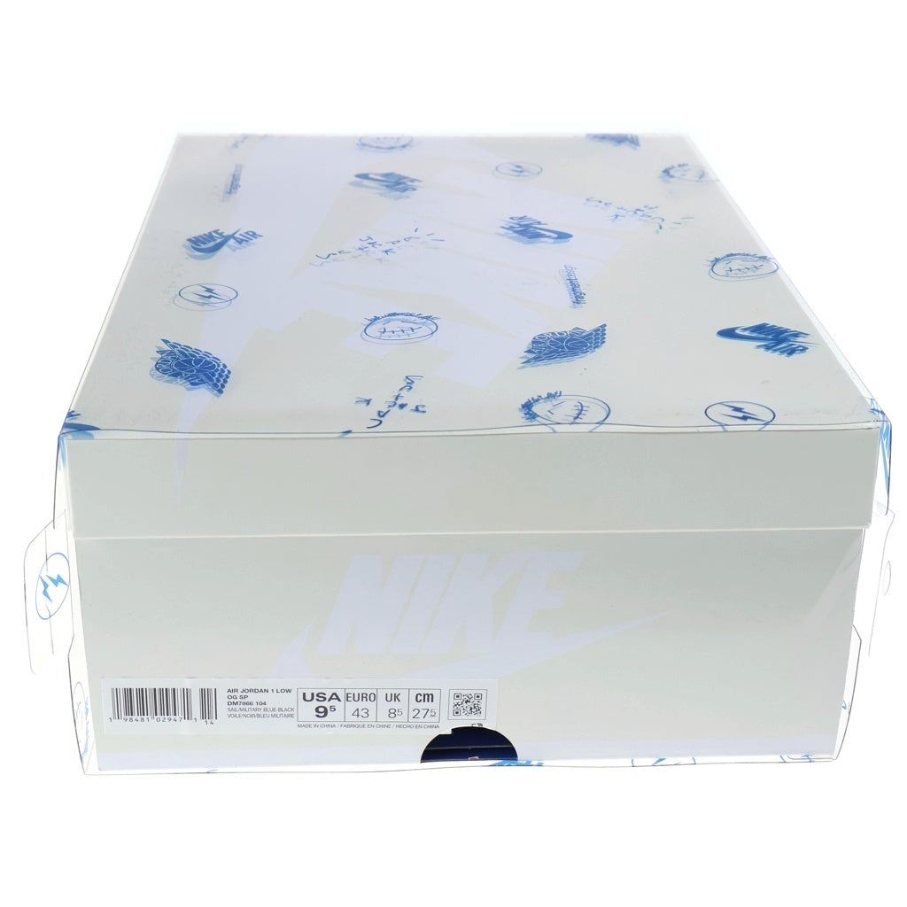 NIKE(ナイキ) ×TRAVIS SCOTT FRAGMENT DESIGN AIR JORDAN LOW エアジョーダン 1 ローカットスニーカー US9.5/27.5cm DM7866-104