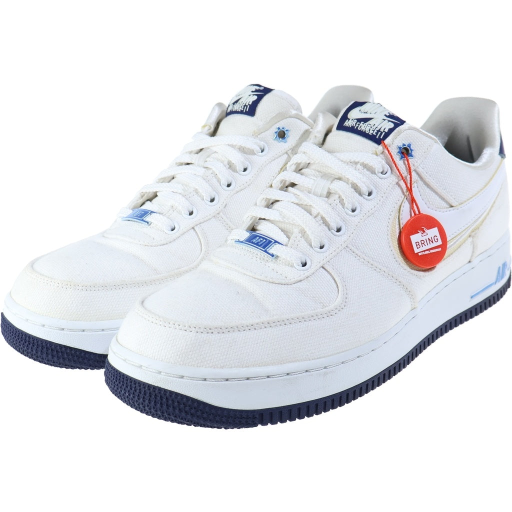 NIKE(ナイキ) Air Force 1 Low PRM Blue Void エアフォース1 ロー プレミアム ブルーボイド ローカットスニーカー ホワイト/ブルー US10/28.0cm DB3541-100