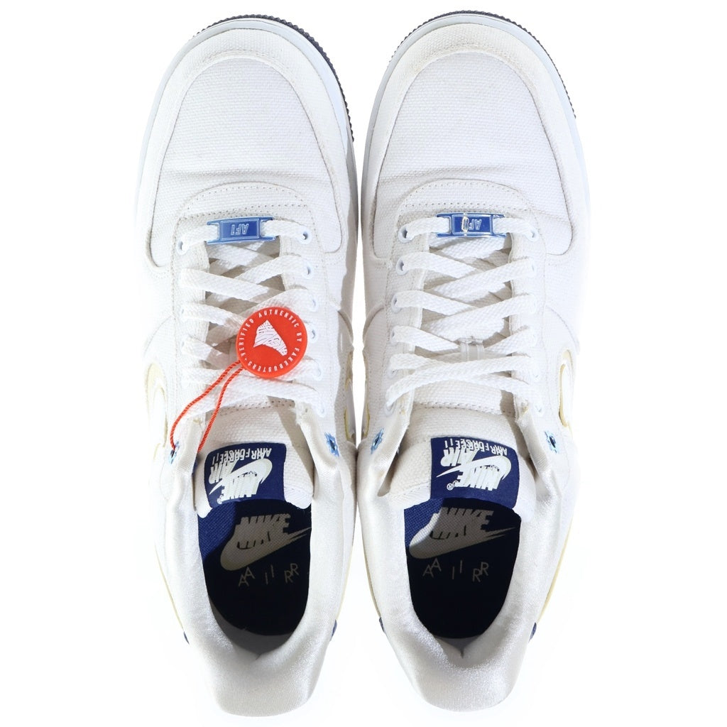 NIKE(ナイキ) Air Force 1 Low PRM Blue Void エアフォース1 ロー プレミアム ブルーボイド ローカットスニーカー ホワイト/ブルー US10/28.0cm DB3541-100