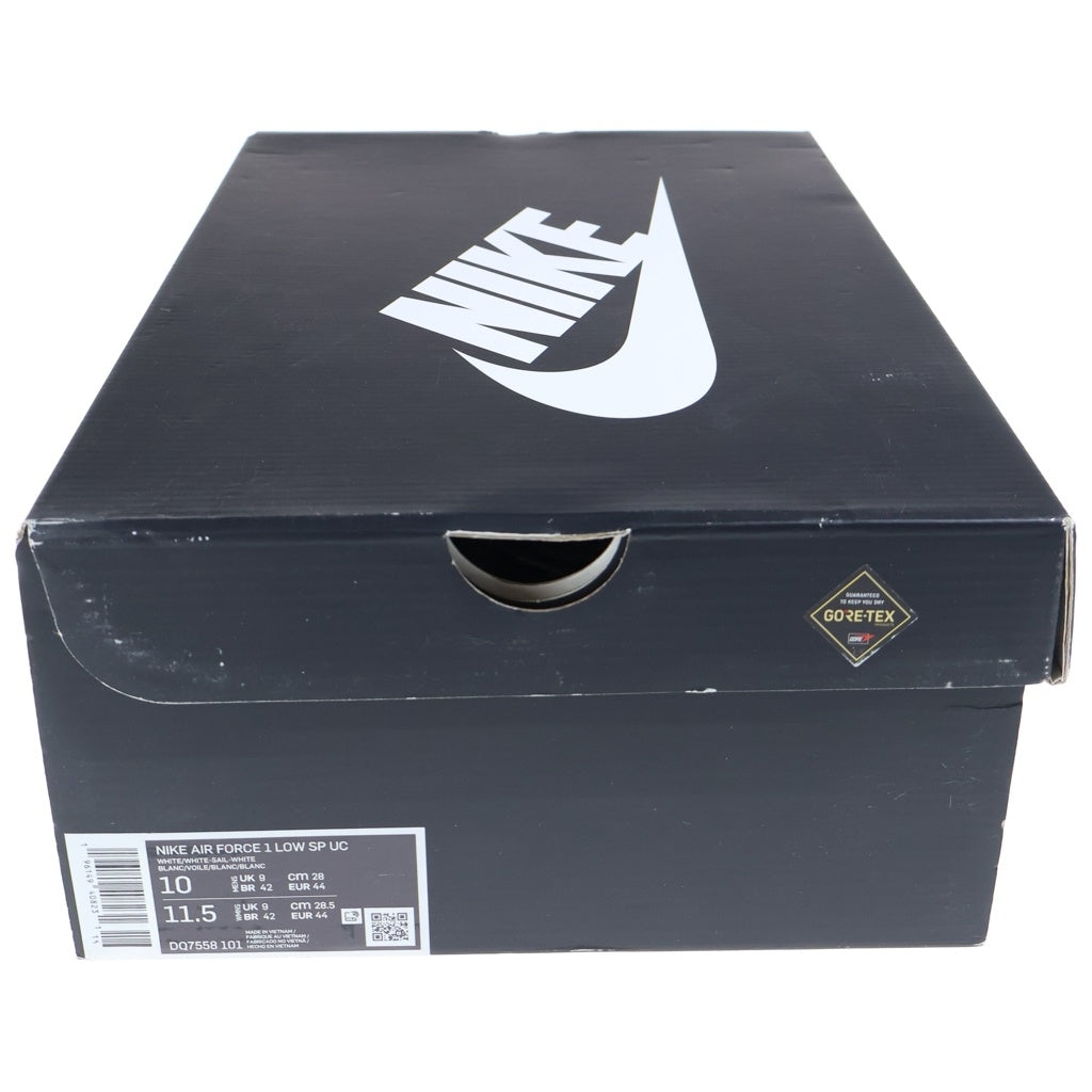 NIKE(ナイキ) ×UNDERCOVER AIR FORCE 1 LOW SP UC WHITE GORE-TEX アンダーカバー エアフォース1 ゴアテックス ローカットスニーカー ホワイト US10/28cm DQ7558-101