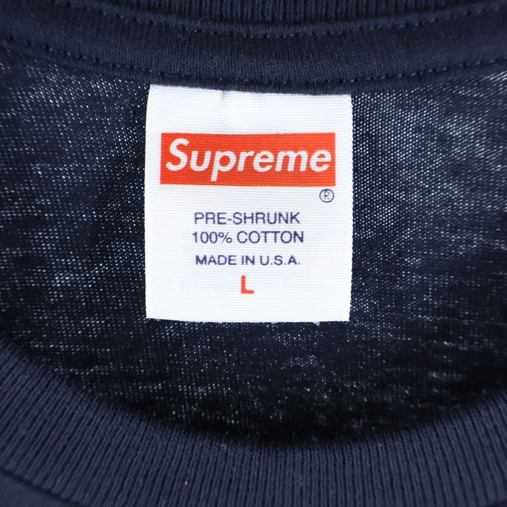 SUPREME(シュプリーム) 30th Anniversary First Tee 30周年 ファースト 半袖Tシャツ カットソー ネイビー