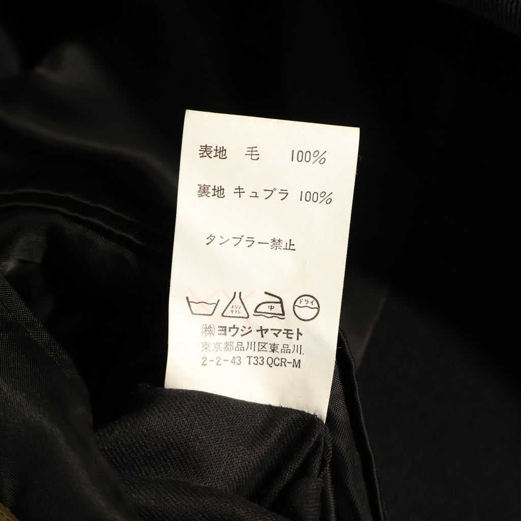 Y's for men(ワイズフォーメン) 06SS ウール ギャバジン 3B テーラード ジャケット ブラック MR-J03-100