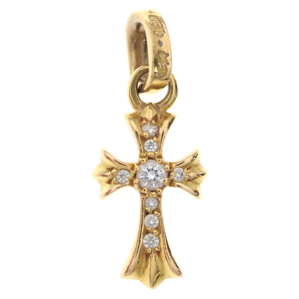 CHROME HEARTS(クロムハーツ) 22K CRS BBYFAT P/DIA ベイビーファットクロス PAVEダイヤ ペンダントトップ ゴールド BCA035