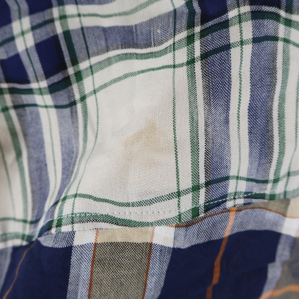 LOEWE(ロエベ) 25SS クラシックカラー チェック 半袖 シャツ マルチ H526Y05W34