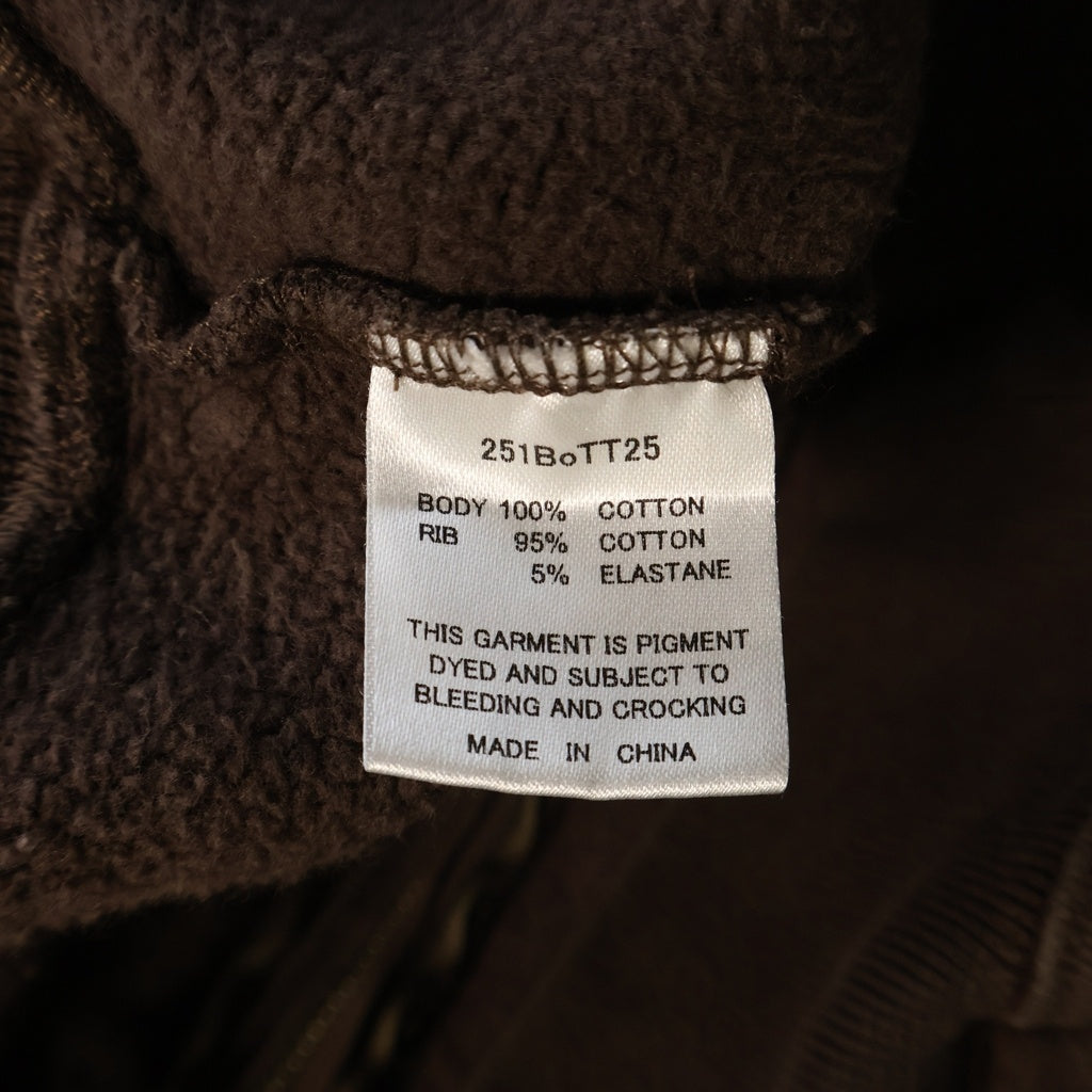 BoTT(ボット) Washed Script Logo Zip Hoodie 251BoTT25 ウォッシュドスクリプトロゴジップフーディ ブラウン